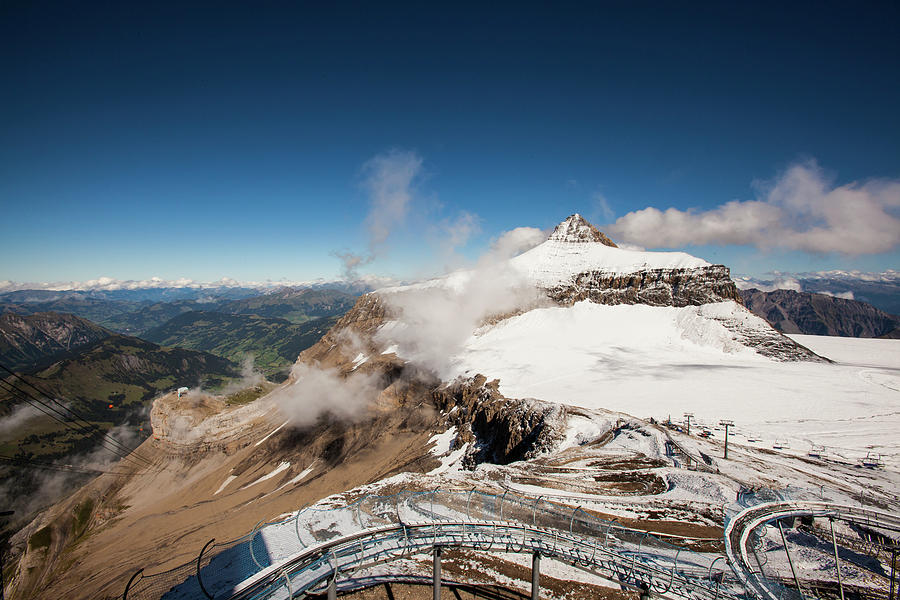 Nature Photograph - Alpine Peak In Switzerland by Lucie Wicker