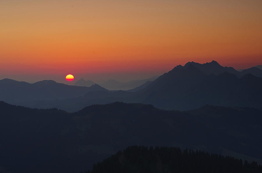 Alpine sunrise Photograph by Ulrich Burkhalter - Fine Art America