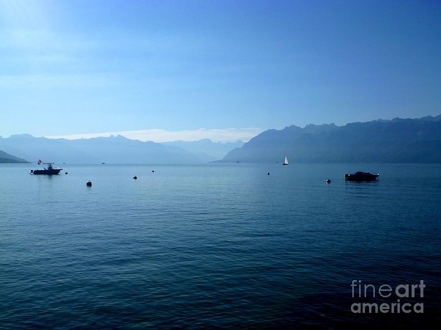 Alps and Leman Lake Photograph by Cristina Stefan