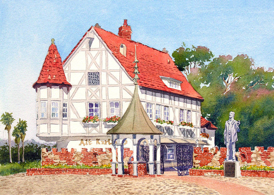 Spring Painting - Alt Karlsbad California by Mary Helmreich Spring Painting - Alt Karlsbad California by Mary Helmreich