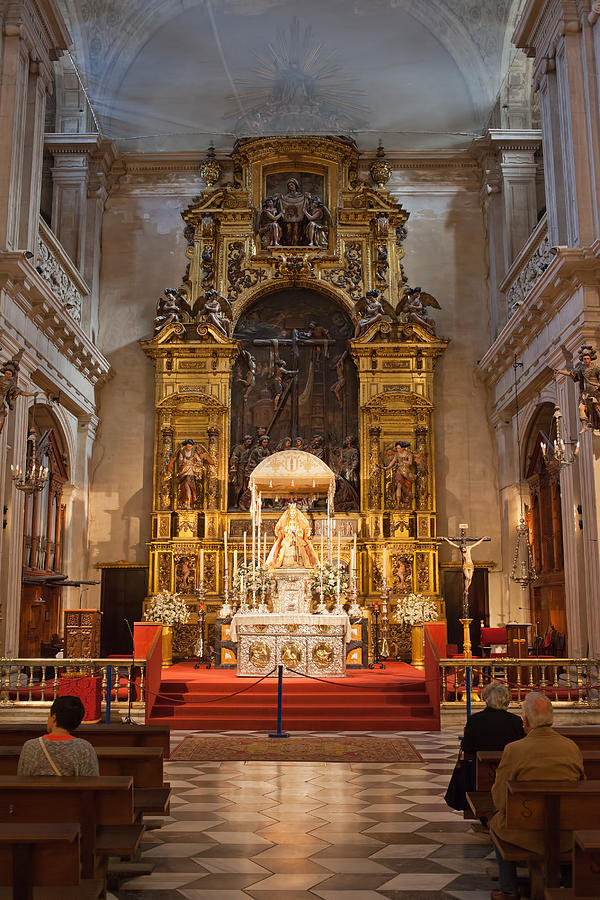 Altar in Seville Cathedral in Spain Photograph by Artur Bogacki