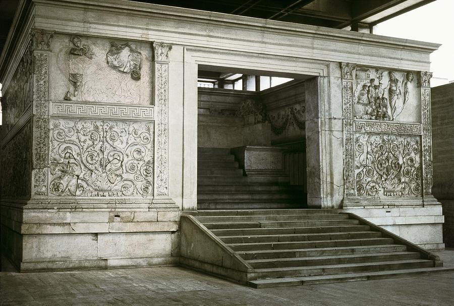 Architecture Photograph - Altar Of Peace Of Augustus. 13 Bc by Everett