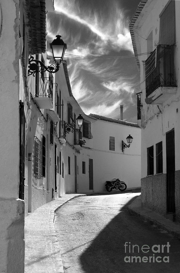 Holiday Photograph - Altea black and white by Rod Jones
