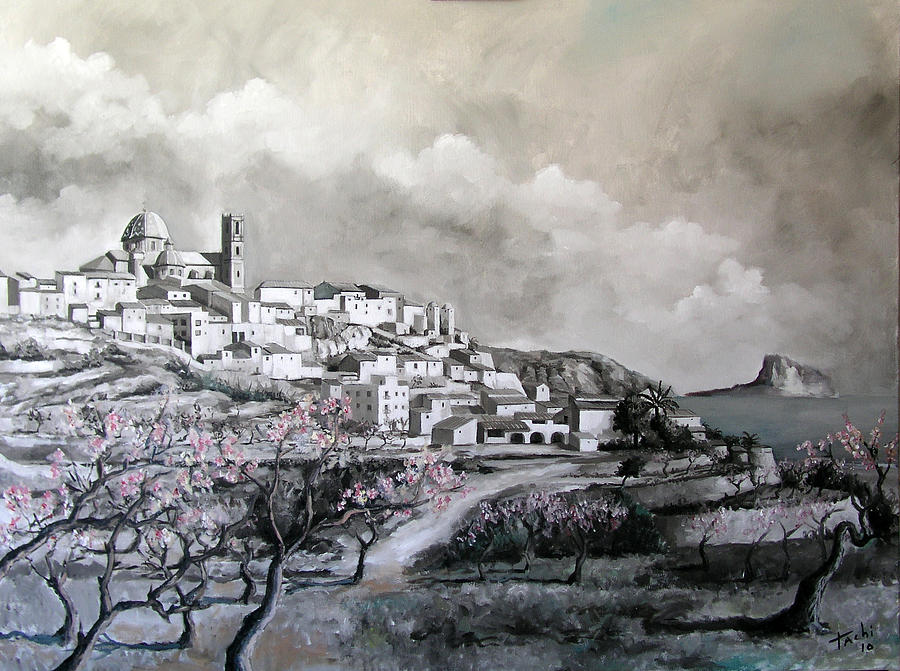 Altea Nord Painting by Tachi Pintor