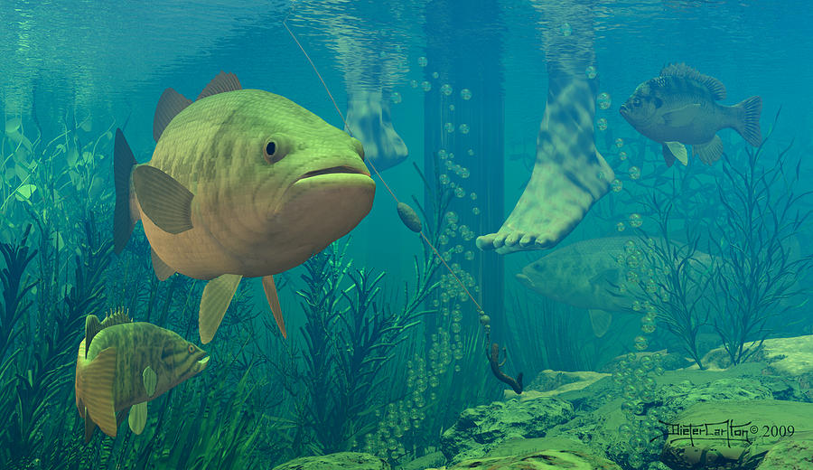 Fish Digital Art - Alternate Perspective by Dieter Carlton