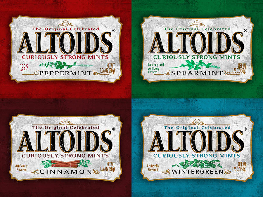 Candy Digital Art - Altoids Collection Scratches by Raphael Campelo