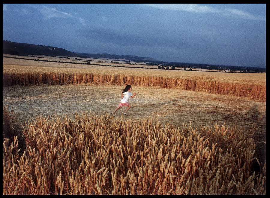 Crop Photograph - Alton Barnes, Wiltshire  A Small Girl by Mary Evans Picture Library