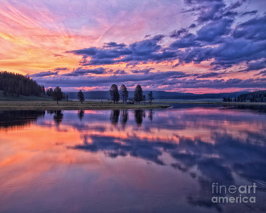 Yellowstone National Park Photograph - Alum Creek Sunrise by Claudia Kuhn