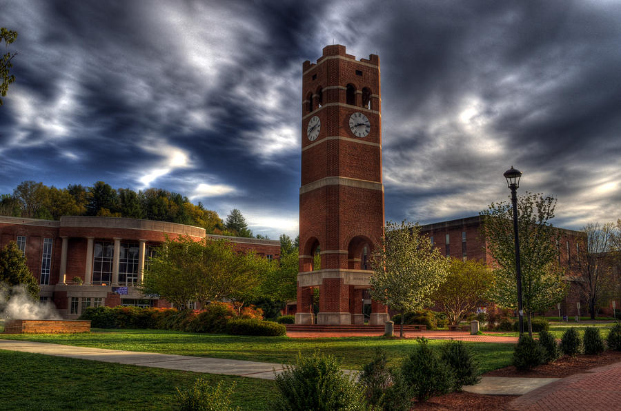 Western Carolina University Photograph - Alumni Tower-WCU by Greg and Chrystal Mimbs