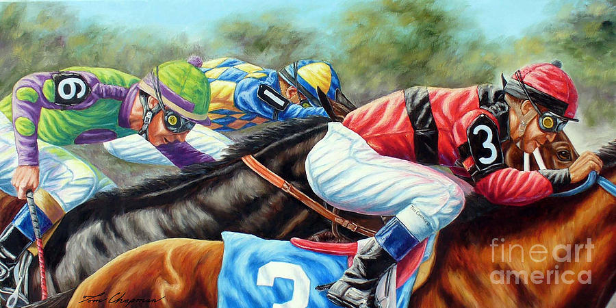 Horse Painting - Always Getting Ahead of Myself by Tom Chapman