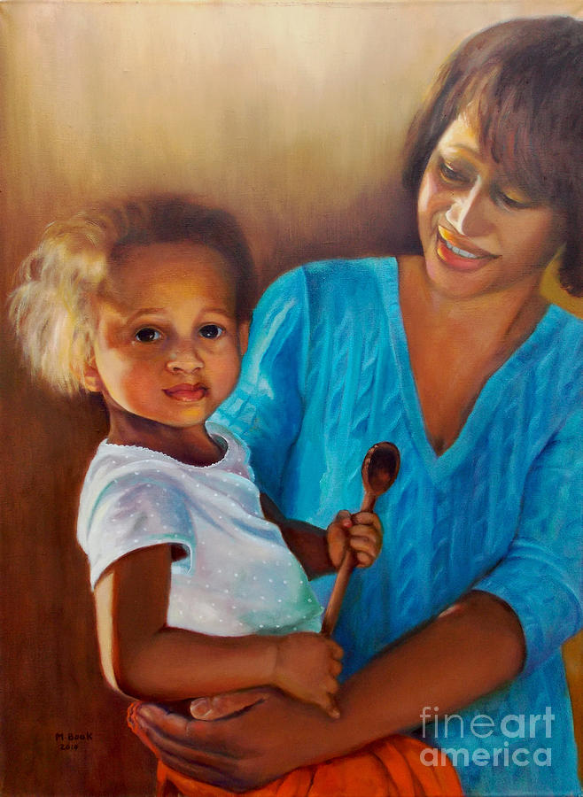 Always in Her Heart and in Her Hands Painting by Marlene Book