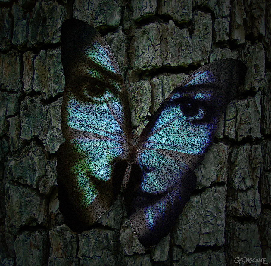 Am I a Butterfly Dreaming I Am a Human ? Painting by Gianni Sarcone