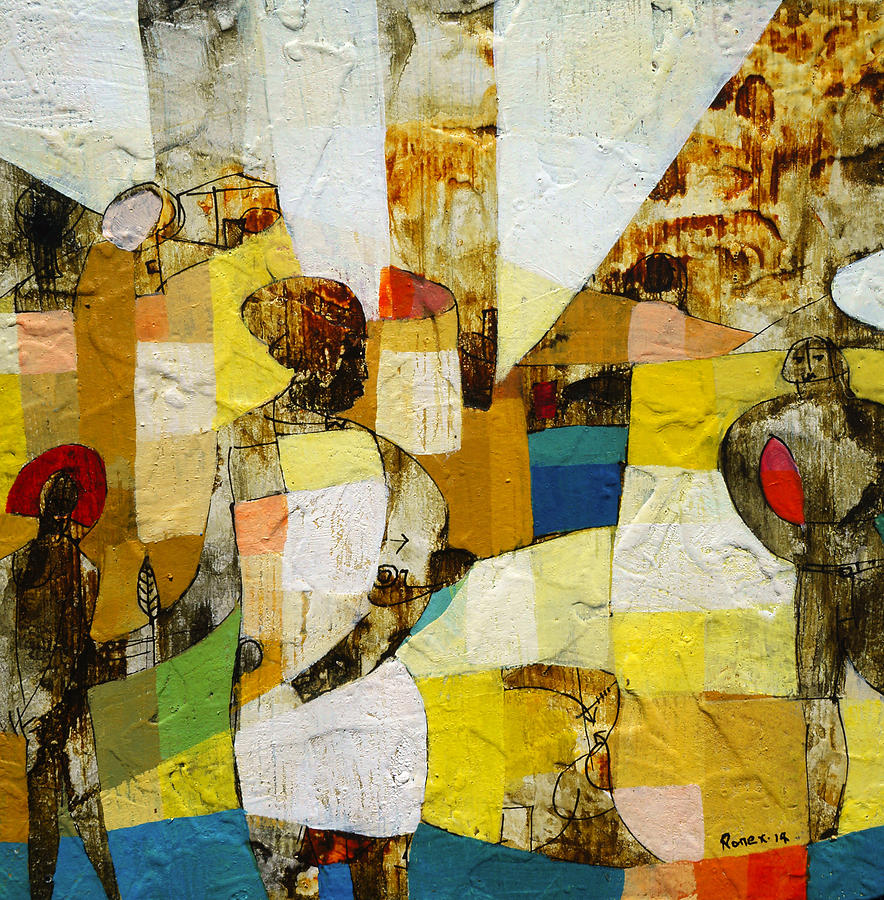 Am I Being Tailed  Painting by Ronex Ahimbisibwe
