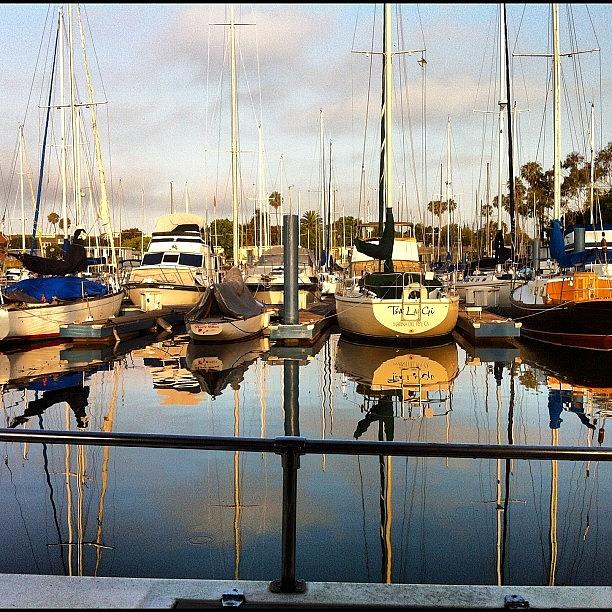 Am Run At Marina Del Rey. Dockside View Photograph by Skip Rogers