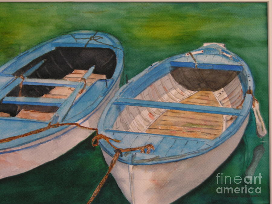 Italy Painting - Amalfi Boats by Peggy Dickerson