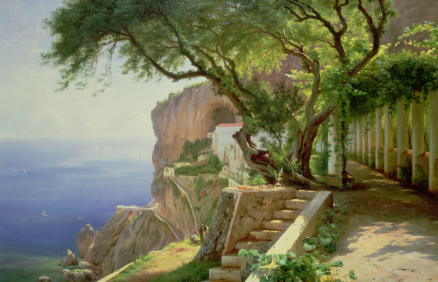 Tree Painting - Amalfi by Carl Frederick Aagaard