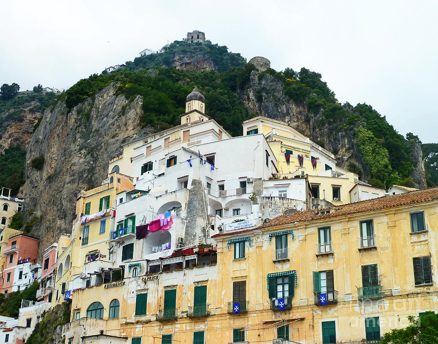 Amalfi City Photograph by Cheryl Del Toro