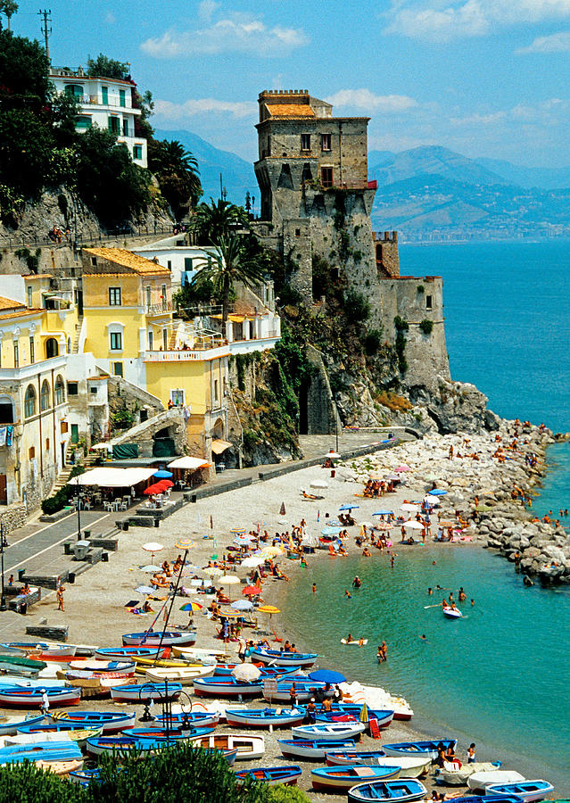 Amalfi Coast beach Photograph by Dennis Cox