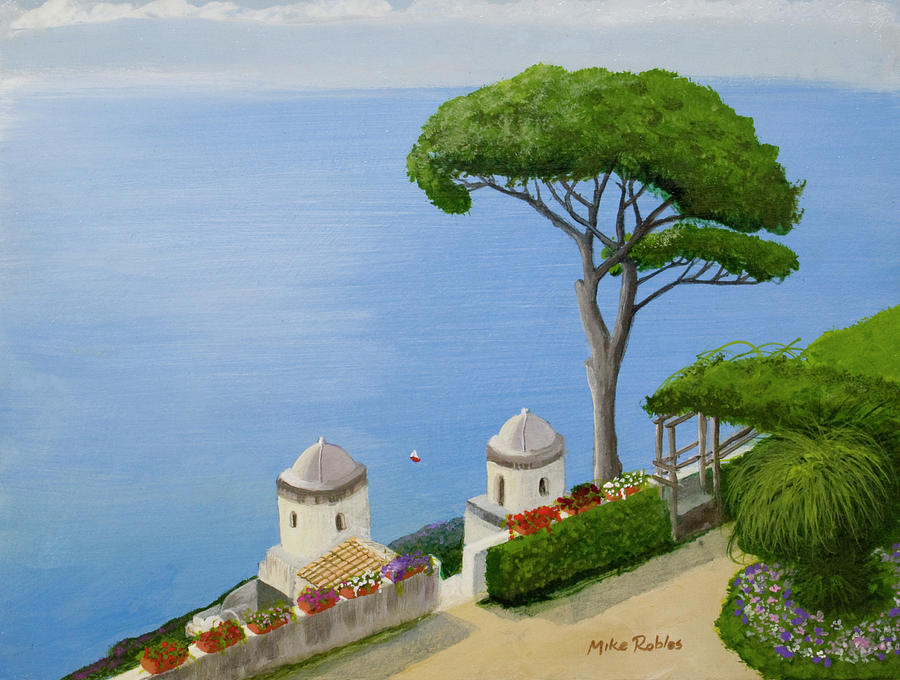 Amalfi Coast from Ravello Painting by Mike Robles