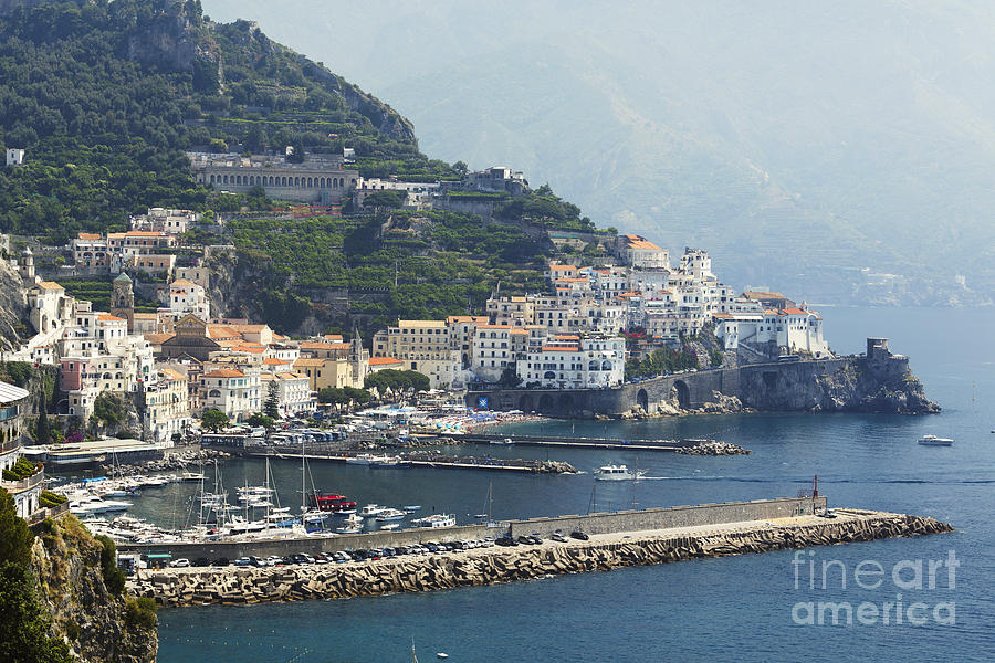 Landscape Photograph - Amalfi Coastal View by George Oze