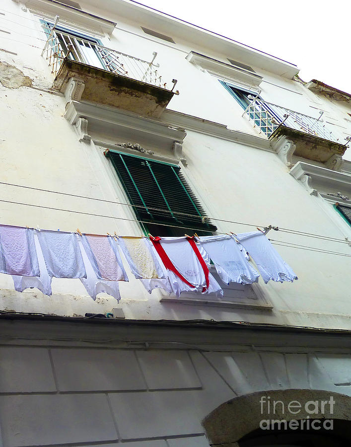 Amalfi Laundry Photograph by Cheryl Del Toro