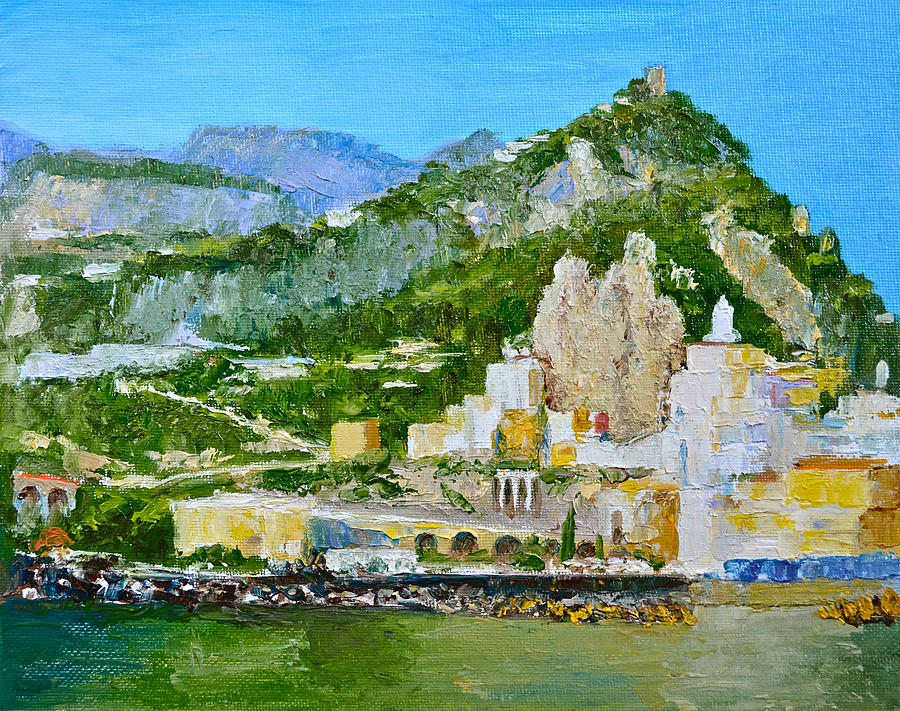 Amalfi on the Mediterranean Painting by Dai Wynn