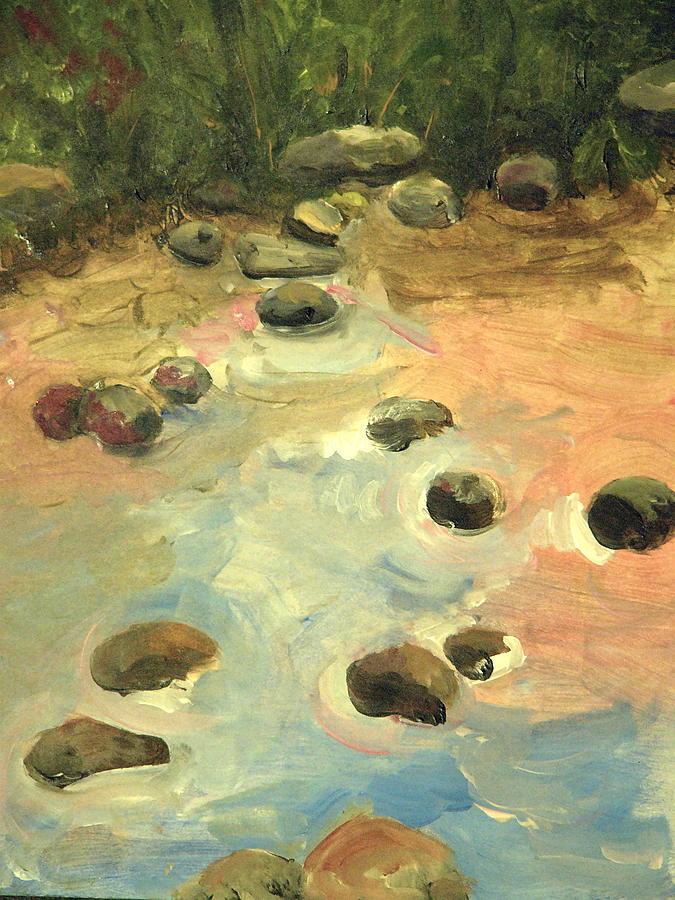 Sky Painting - Amandas Stream by Valerie Lynch Sky Painting - Amandas Stream by Valerie Lynch