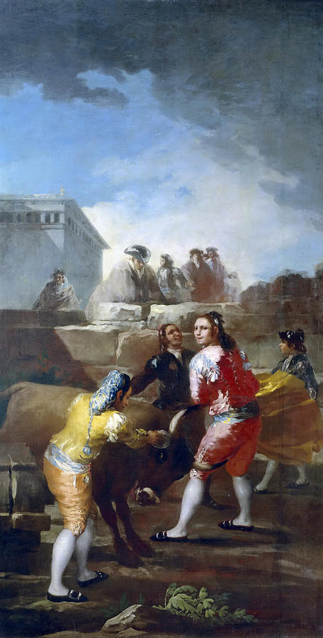 Amateur Bullfight Painting by Francisco Goya