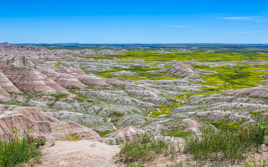 Amazing Landscape at Badlands Photograph by John M Bailey