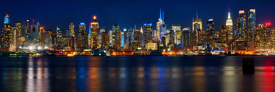 Amazing New York Skyline Panorama Photograph by Mitchell R Grosky