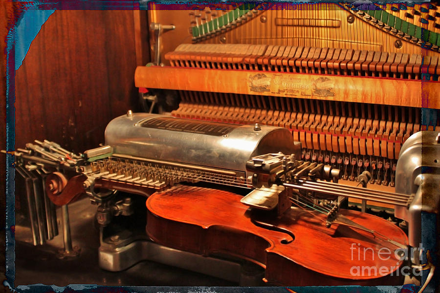 Movie Photograph - Amazing Self Player Mechanical Violin by Janice Pariza