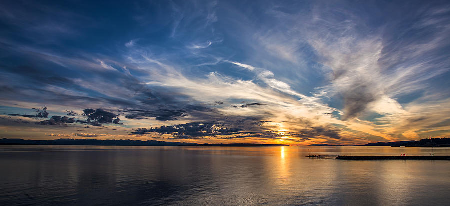 Sunset Photograph - Amazing sky at sunset by Pierre Leclerc Photography