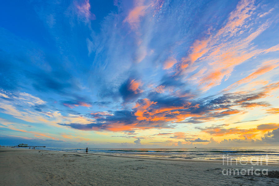 Daytona Beach Photograph - Amazing Sunrise by Mina Isaac