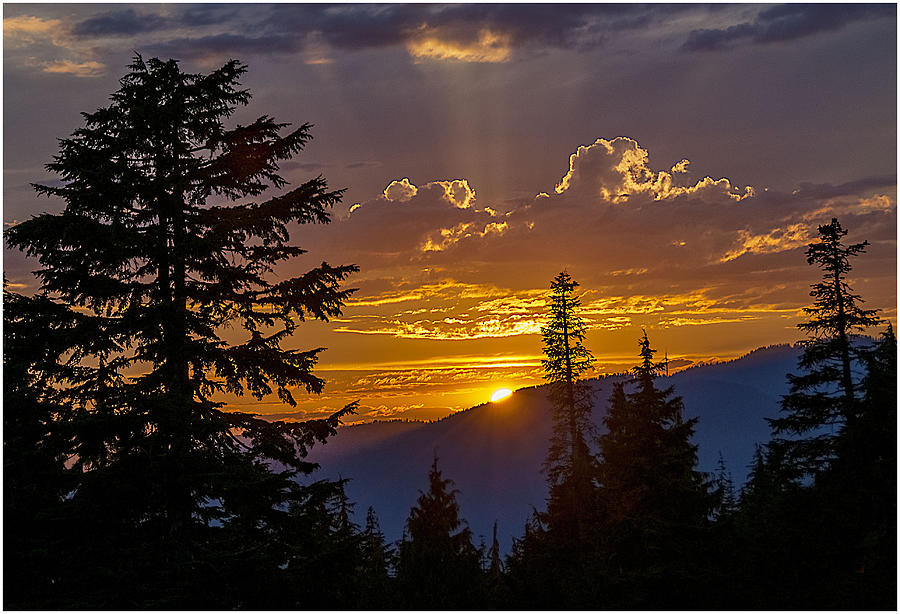Mount Seymour Photograph - Amazing Sunset  by Tony Zhao