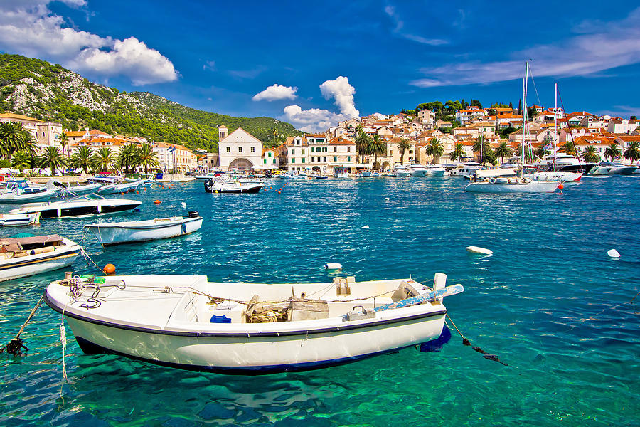 Amazing town of Hvar waterfront Photograph by Brch Photography