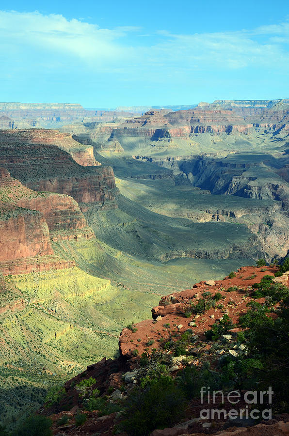 Grand Canyon National Park Photograph - Amazing View from the Grand Canyon South Kaibab Trail by Shawn OBrien