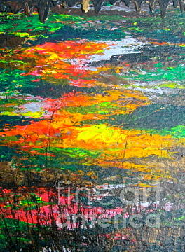 Abstract Painting - Amazon Jungle by Jacqueline Athmann