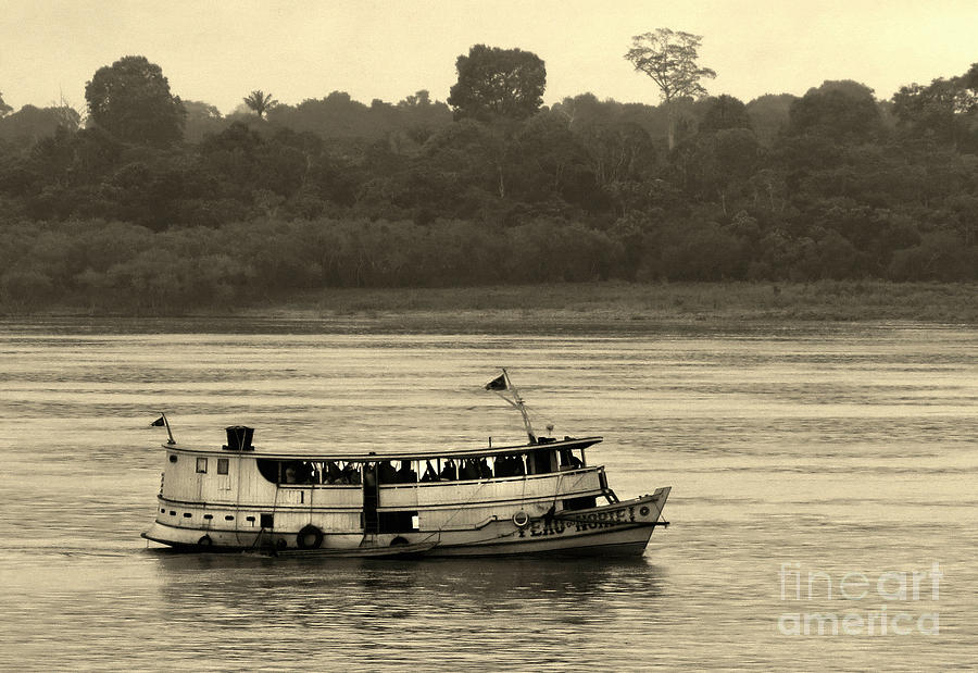 Amazon River Boat Photograph by Deborah Smith