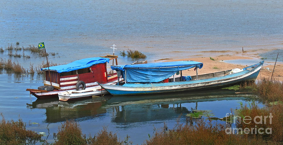 Amazon River Boats Photograph by Deborah Smith