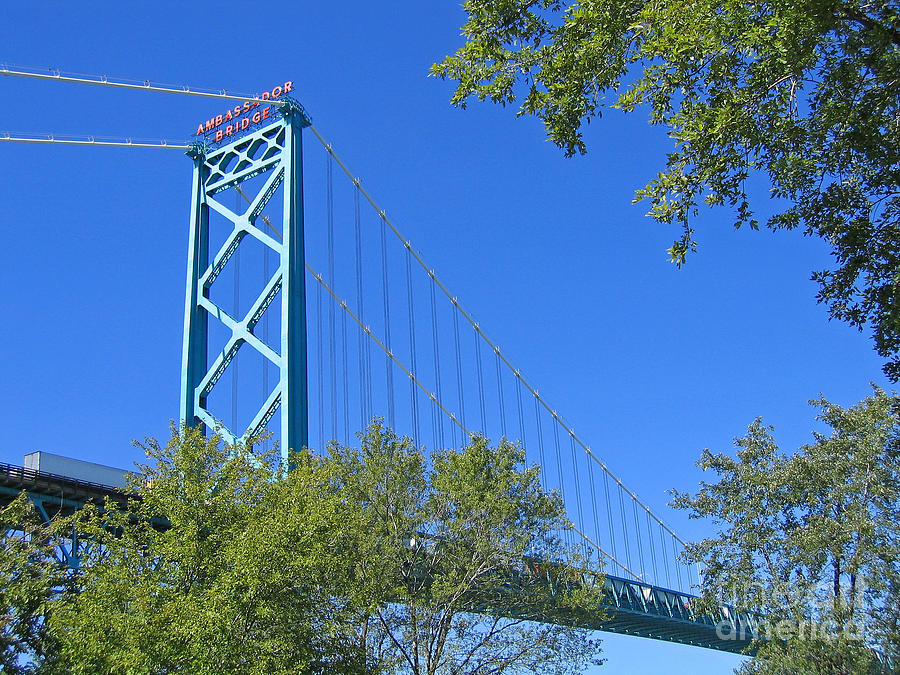 Ambassador Bridge Windsor Photograph by Ann Horn