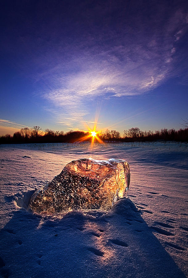Amber Ice Photograph by Phil Koch