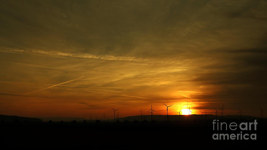Sunset Photograph - Amber Sky by Franziskus Pfleghart