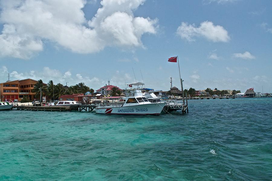 Ambergris Caye Dive Boat Photograph by Kristina Deane