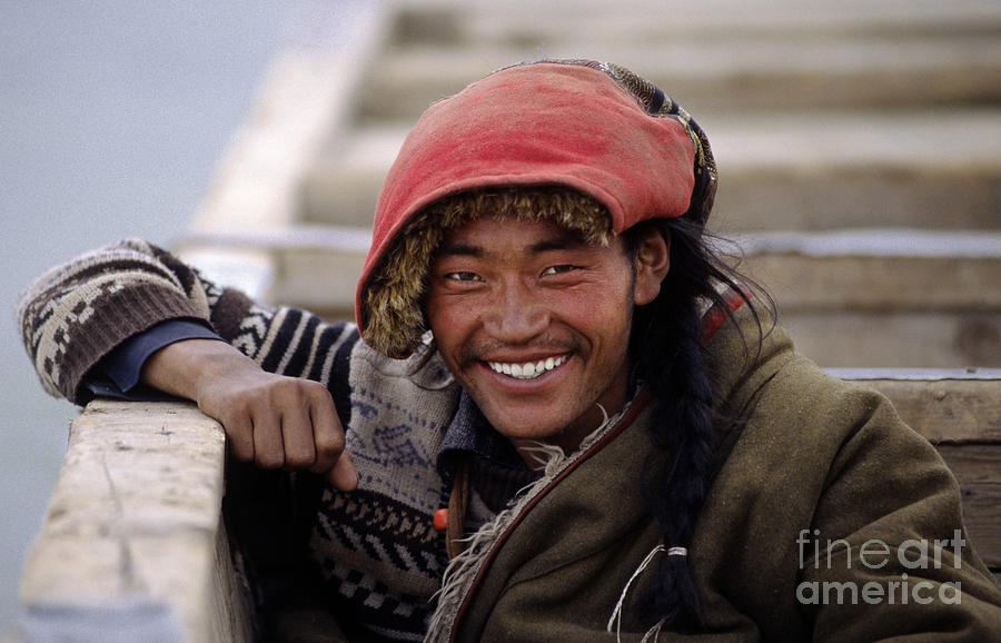Amdo Smile - Tibet Photograph by Craig Lovell