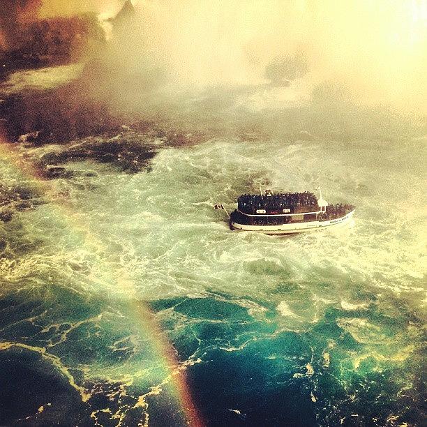 Boat Photograph - Niagara Falls by Ana Szilagyi