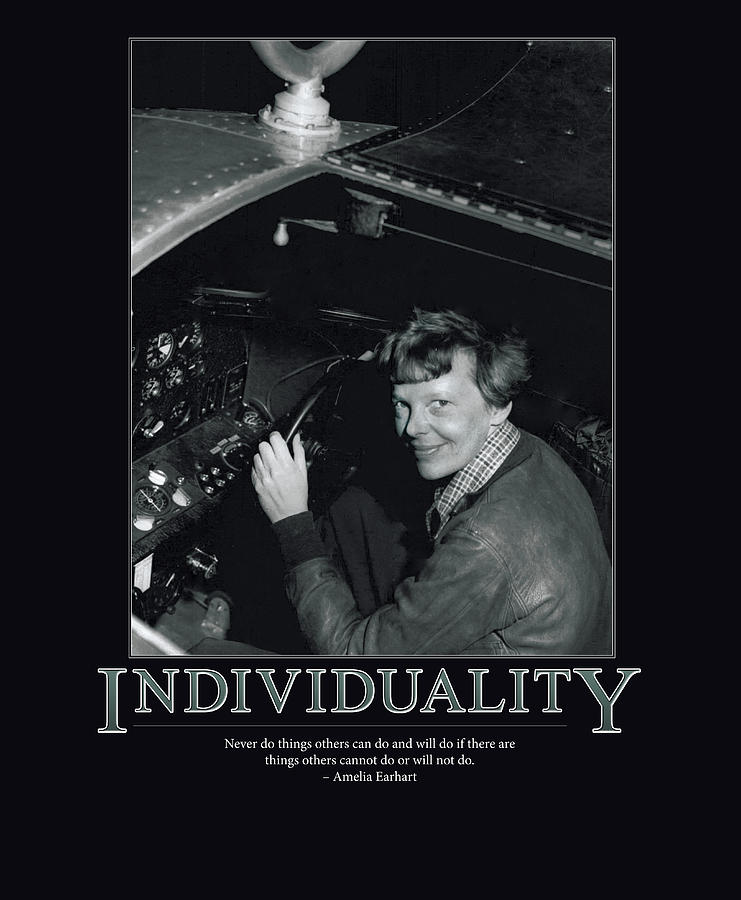 Amelia Earhart Individuality Photograph by Retro Images Archive Amelia Earhart Individuality Photograph by Retro Images Archive