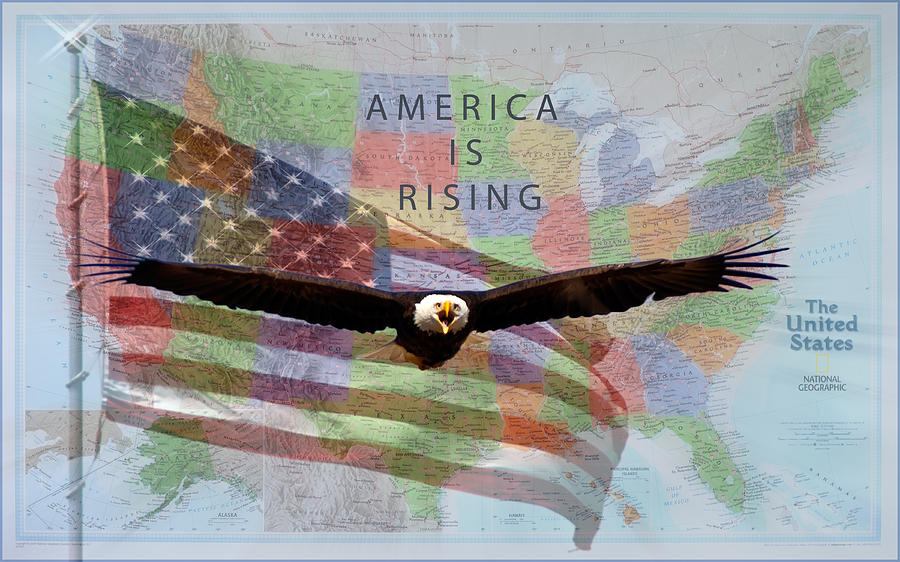 America Is Rising Photograph by Randall Branham