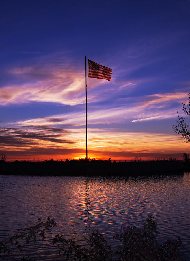 Flag Photograph - America The Beautiful by Wes Jimerson