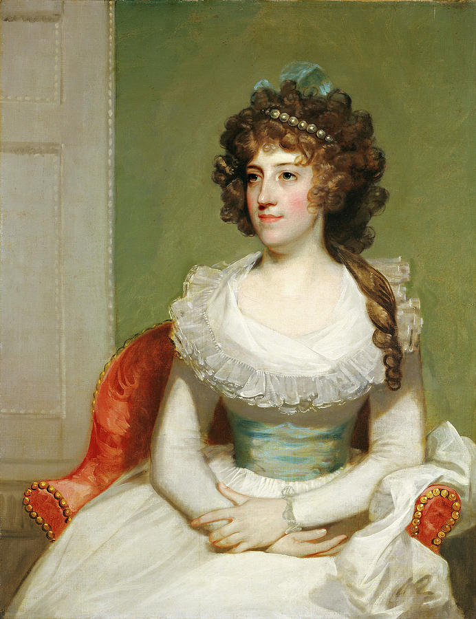 1795 Painting - American 18th Century, Matilda Caroline Cruger by Litz Collection 1795 Painting - American 18th Century, Matilda Caroline Cruger by Litz Collection