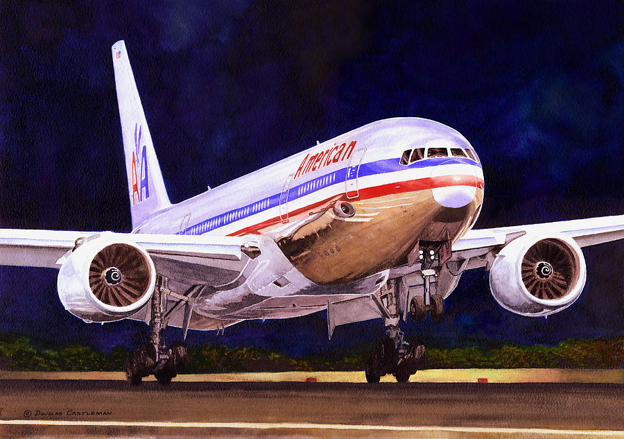 American 777 Painting by Douglas Castleman